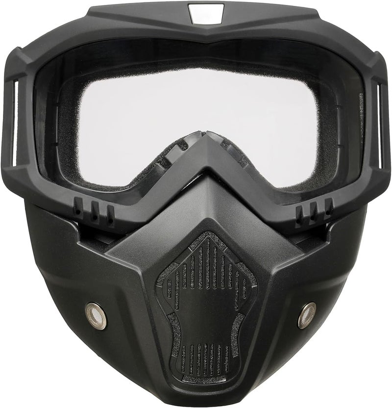 OQUQO Airsoft Mask Full Face, Paintball Mask, Tactical Mask, Motorcycle Helmet Goggles with Removable Face Mask for Men Women - Image 2